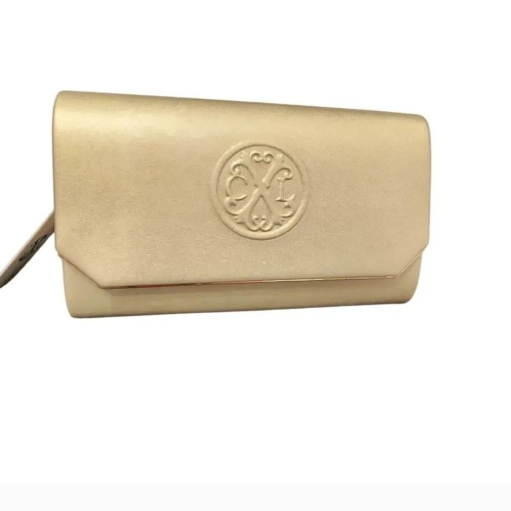 Christian Lacroix Gold Wristlet Clutch